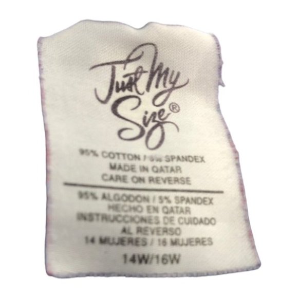 Vintage JUST MY SIZE Stretch Women's Tank Top -14W/16W - Picture 5 of 5